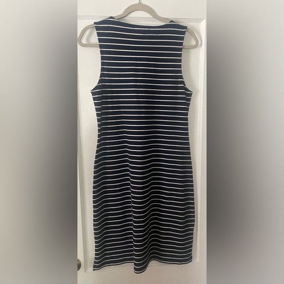Ralph Lauren navy striped sleeveless dress - Picture 3 of 5